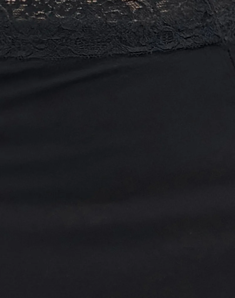 Laudine Midi Skirt in Black - Image 6