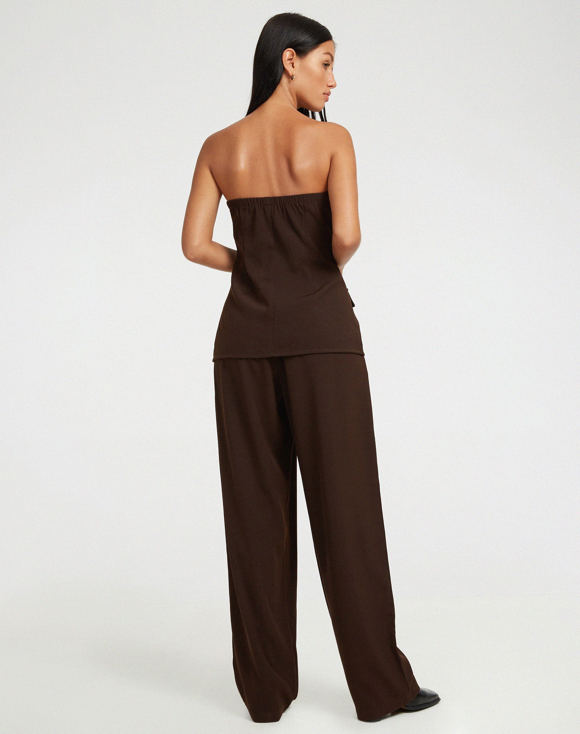 Lavan Corset Top in Tailoring Cappuccino - Image 4