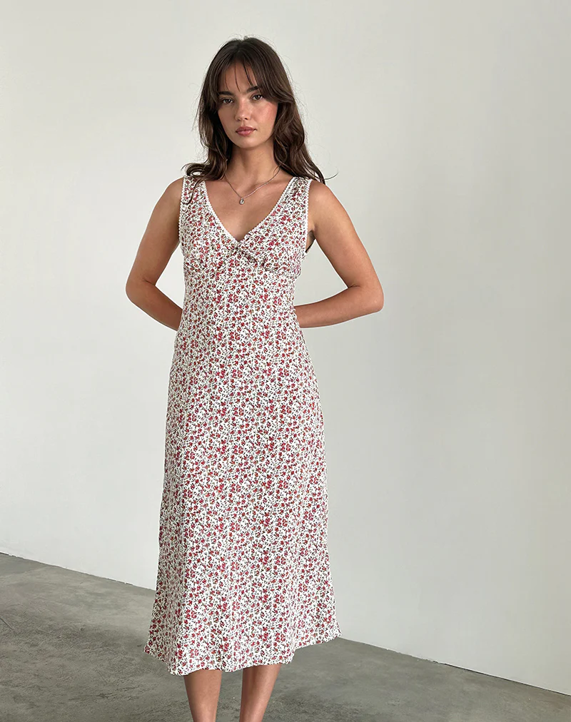 Lavisha Midi Dress in Pretty Ditsy - Image 2