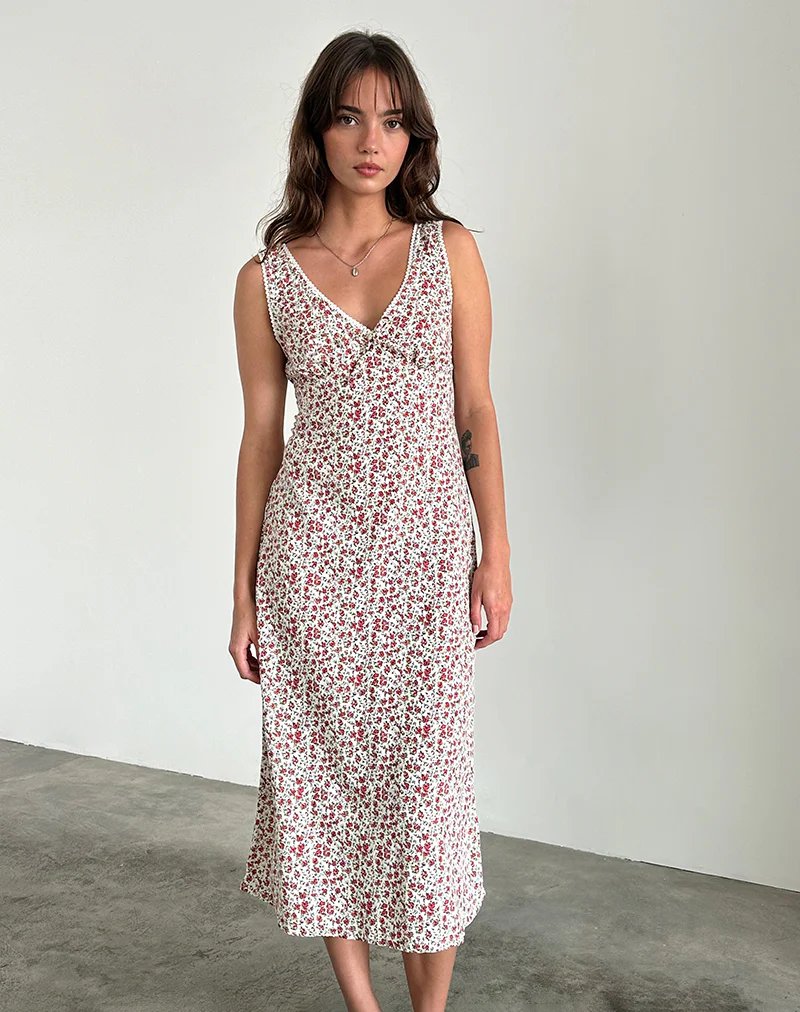 Lavisha Midi Dress in Pretty Ditsy - Image 3