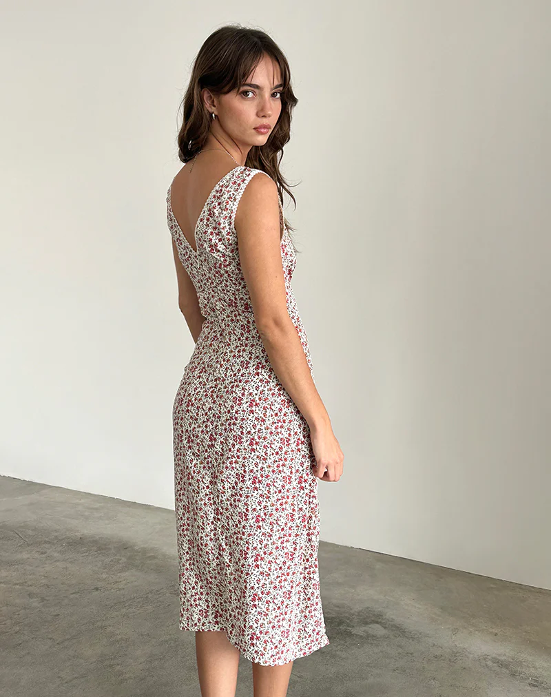 Lavisha Midi Dress in Pretty Ditsy - Image 4