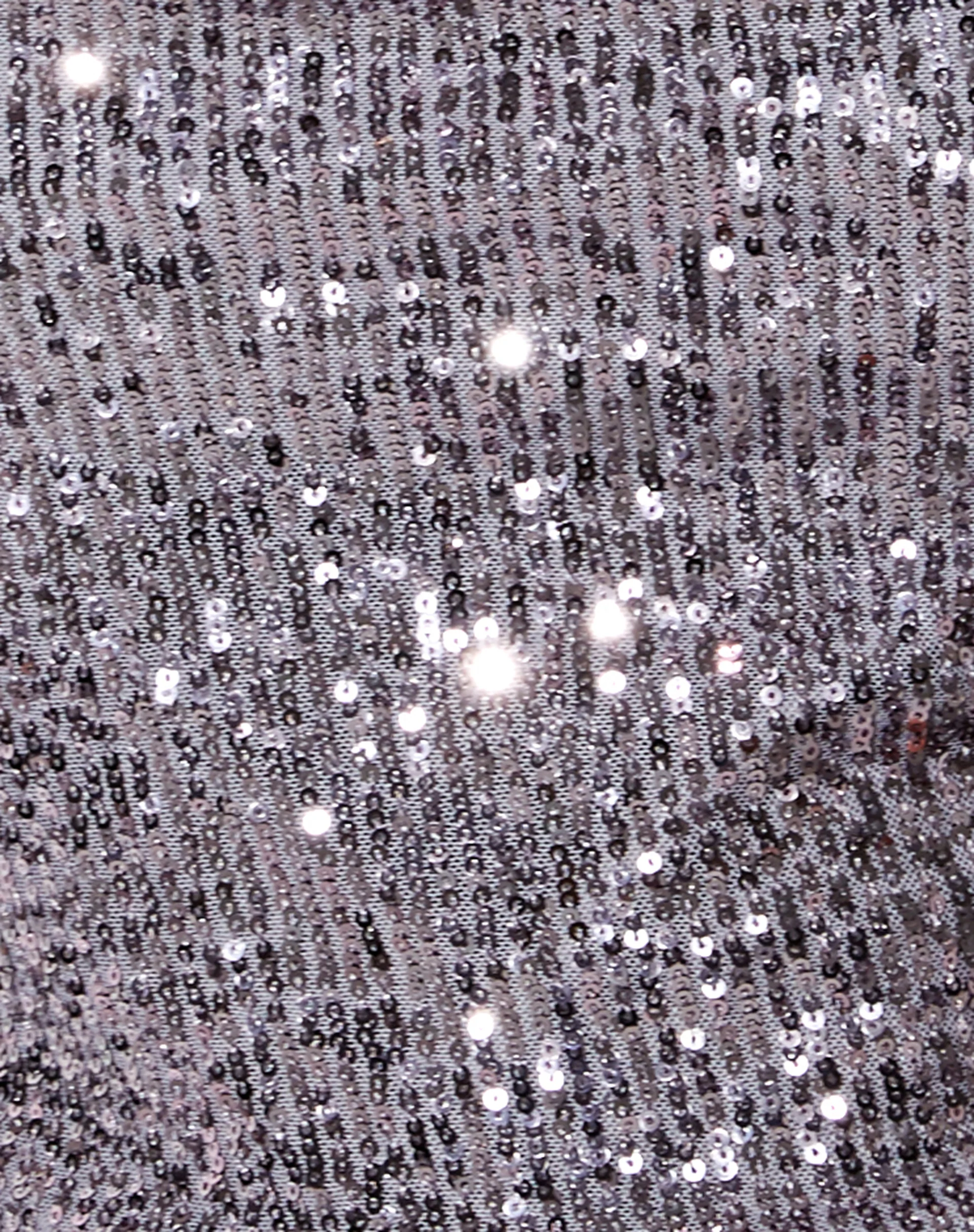 Laxmi Crop Top in Drape Sequin Silver - Image 5