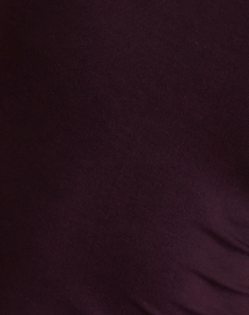 Lay Halterneck Top in Redwood with Pink Lady Binding - Image 6