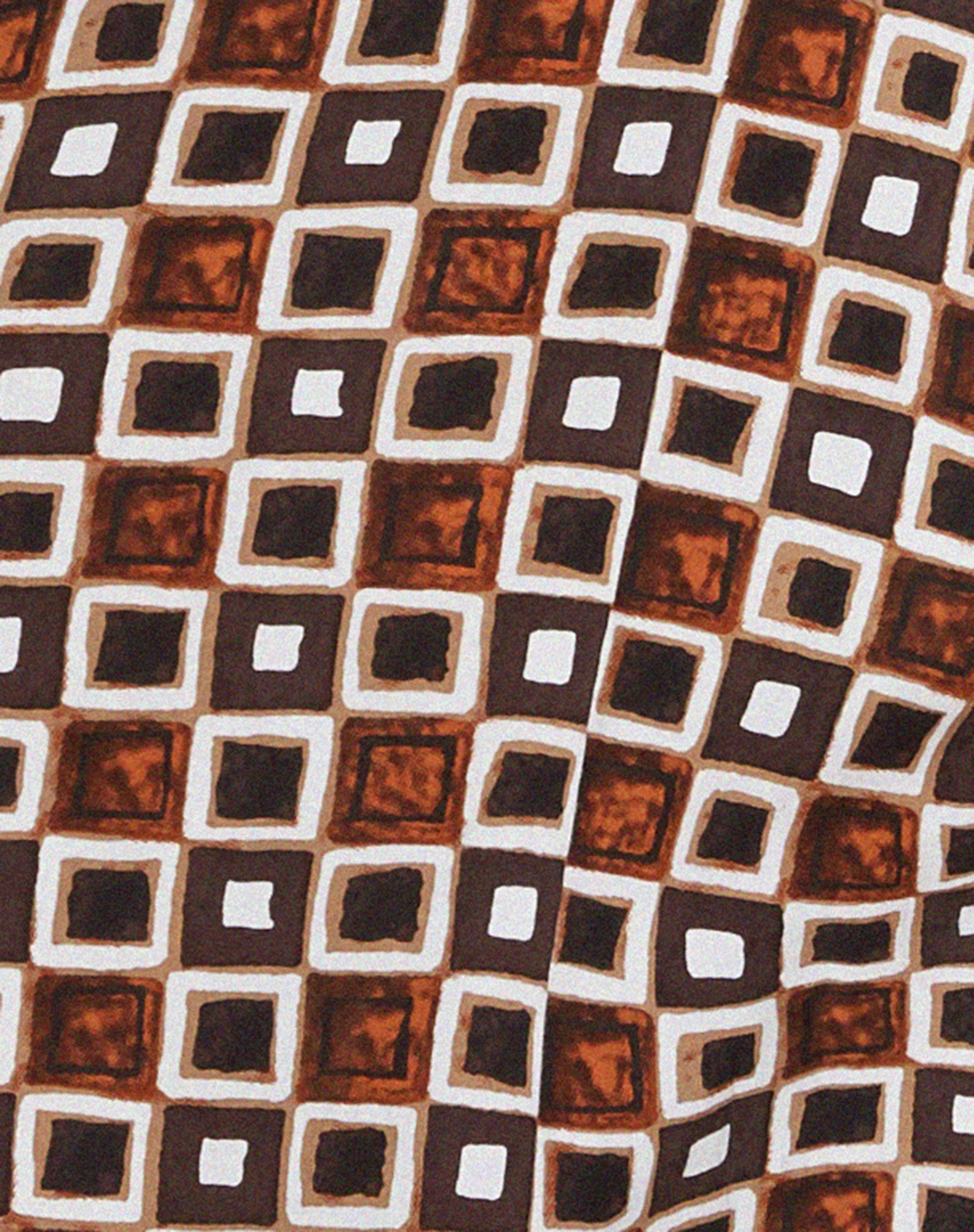 Leana Mini Dress in 90s Geo Brown - Image 6