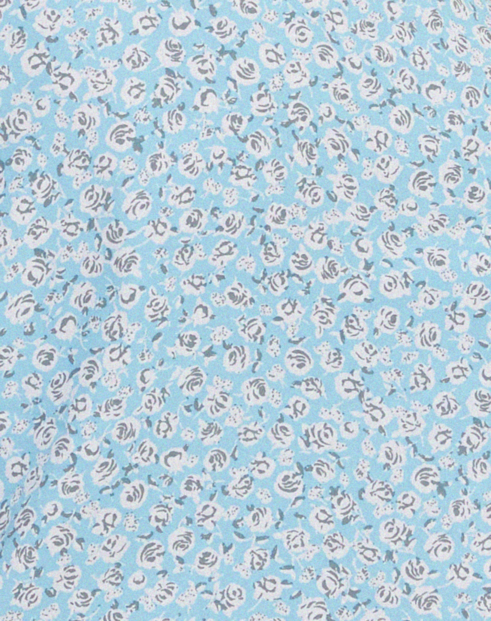 Leana Mini Dress in Ditsy Rose Blue - Image 5