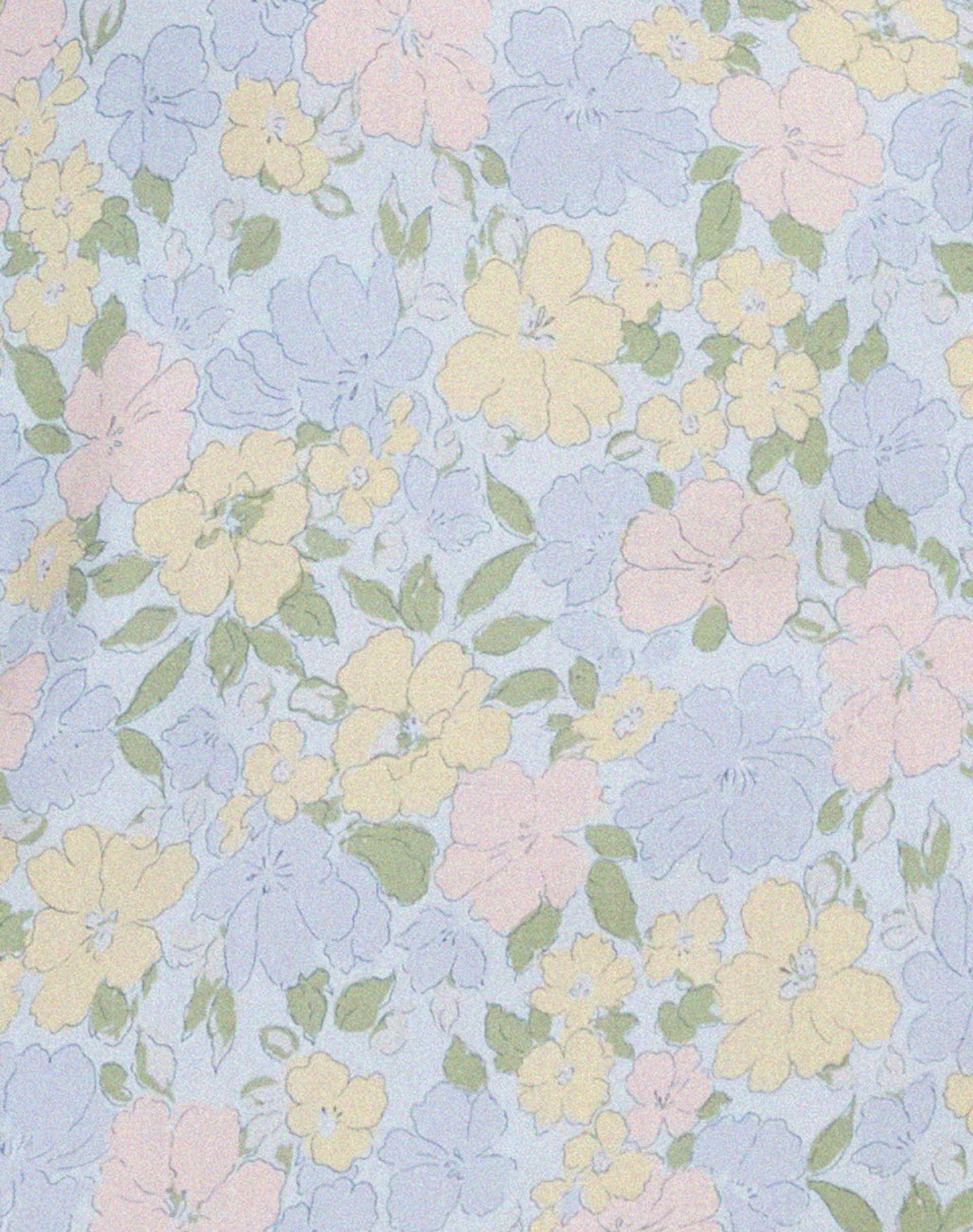 Leana Mini Dress in Washed Out Pastel Floral - Image 5