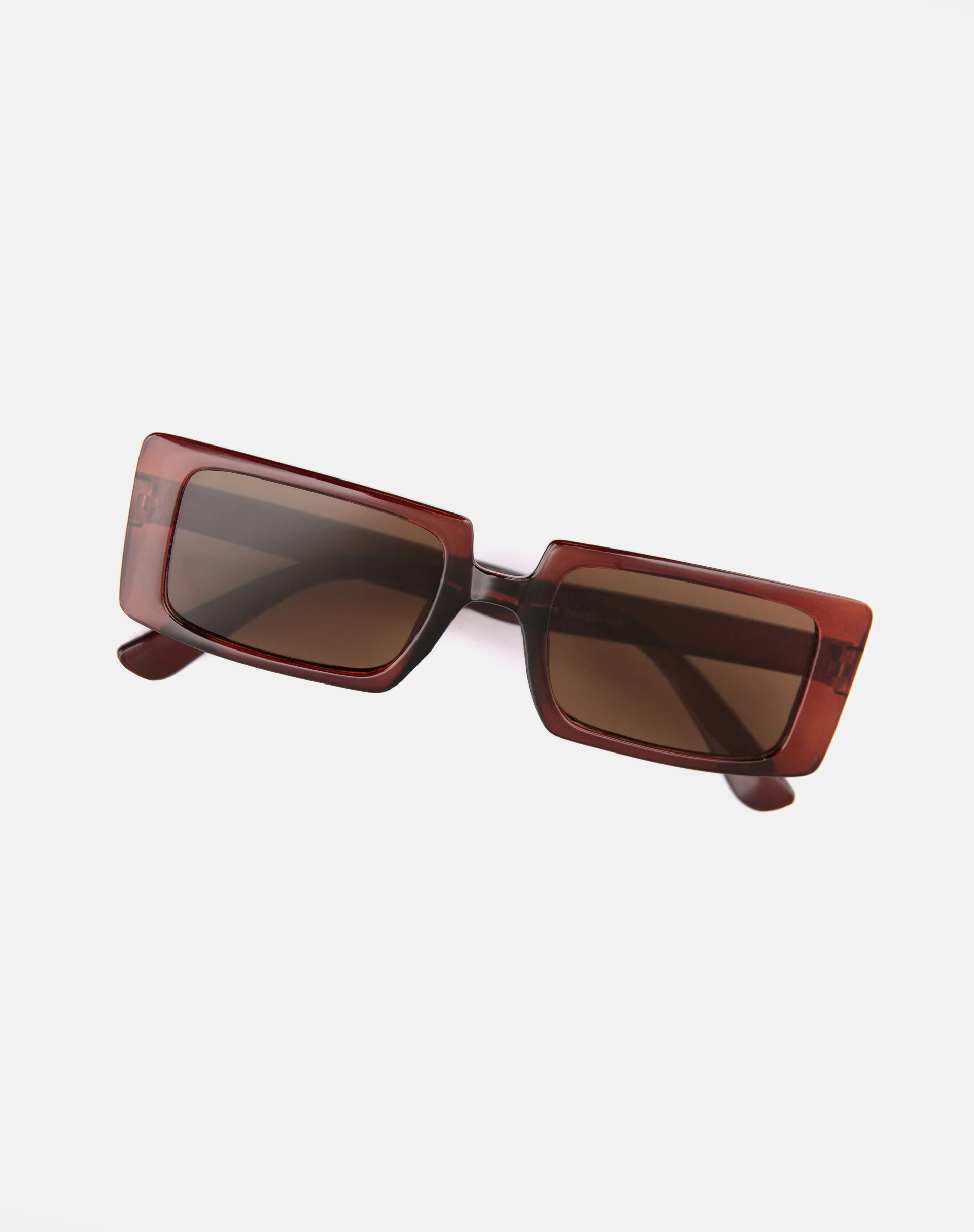 Lelia Rectangle Sunglasses in Brown - Image 5