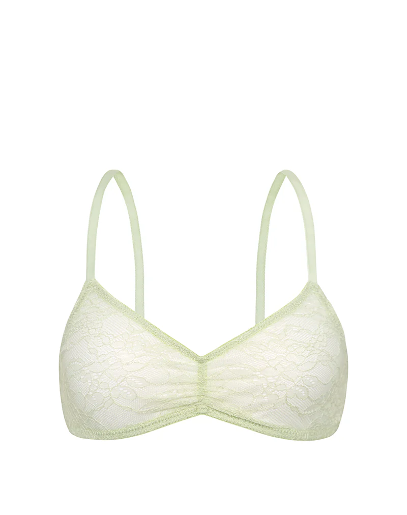 Lengkai Bra in Lace Pastel Green - Image 6