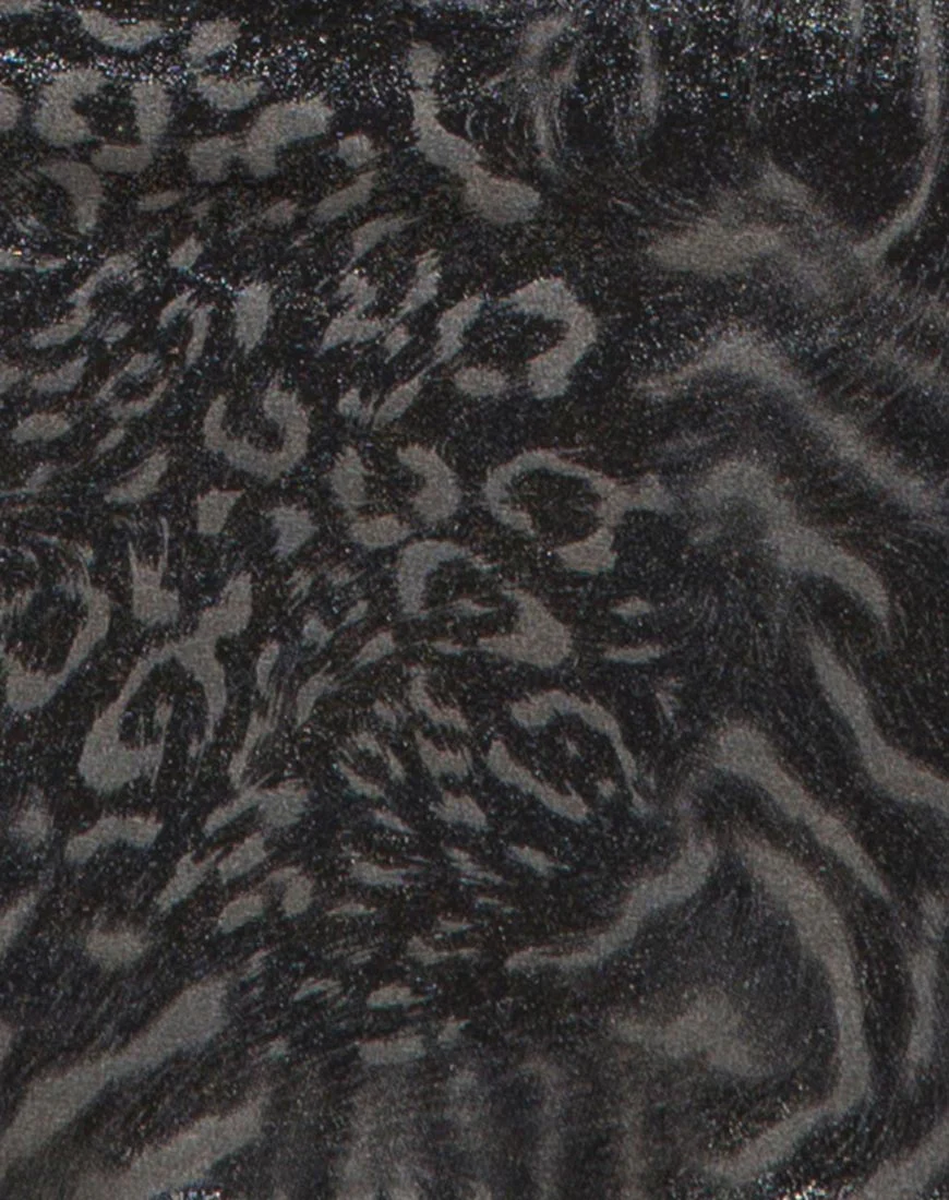 Leo Bodycon Dress in Animal Slinky - Image 5
