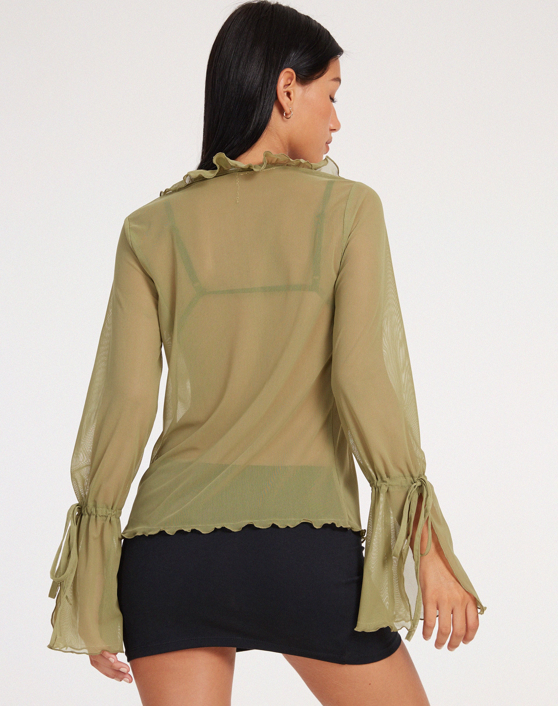 Leonita Cardi in Mesh Olive - Image 2