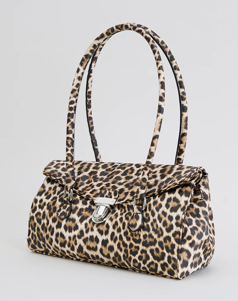 Shoulder Bag in Leopard Print - Image 3