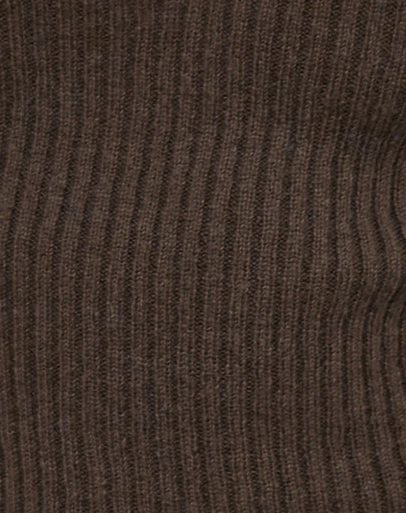 Lesly Bardot Top O Ring in Brown - Image 5