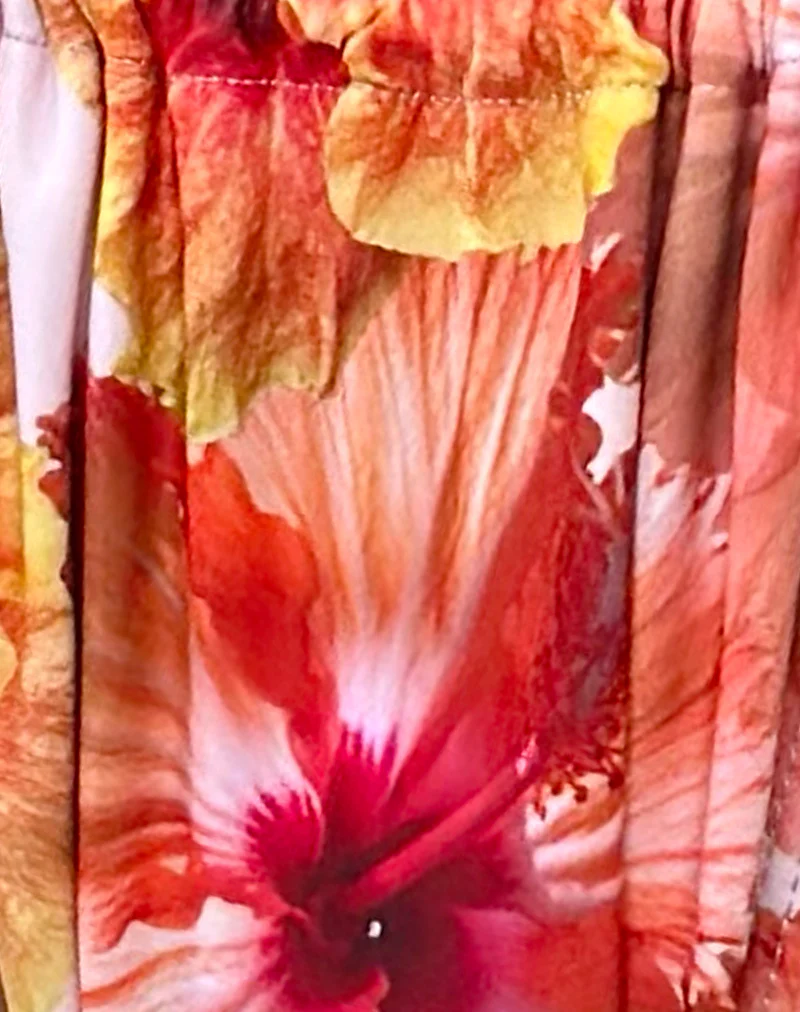 Leyna Bikini Bottom in Peach Hibiscus - Image 8