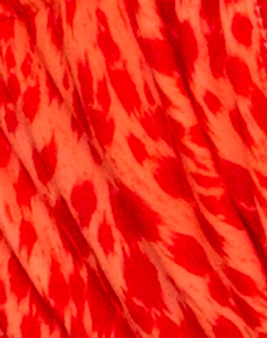 Leyna Bikini Bottoms in Sand Leopard Orange - Image 6