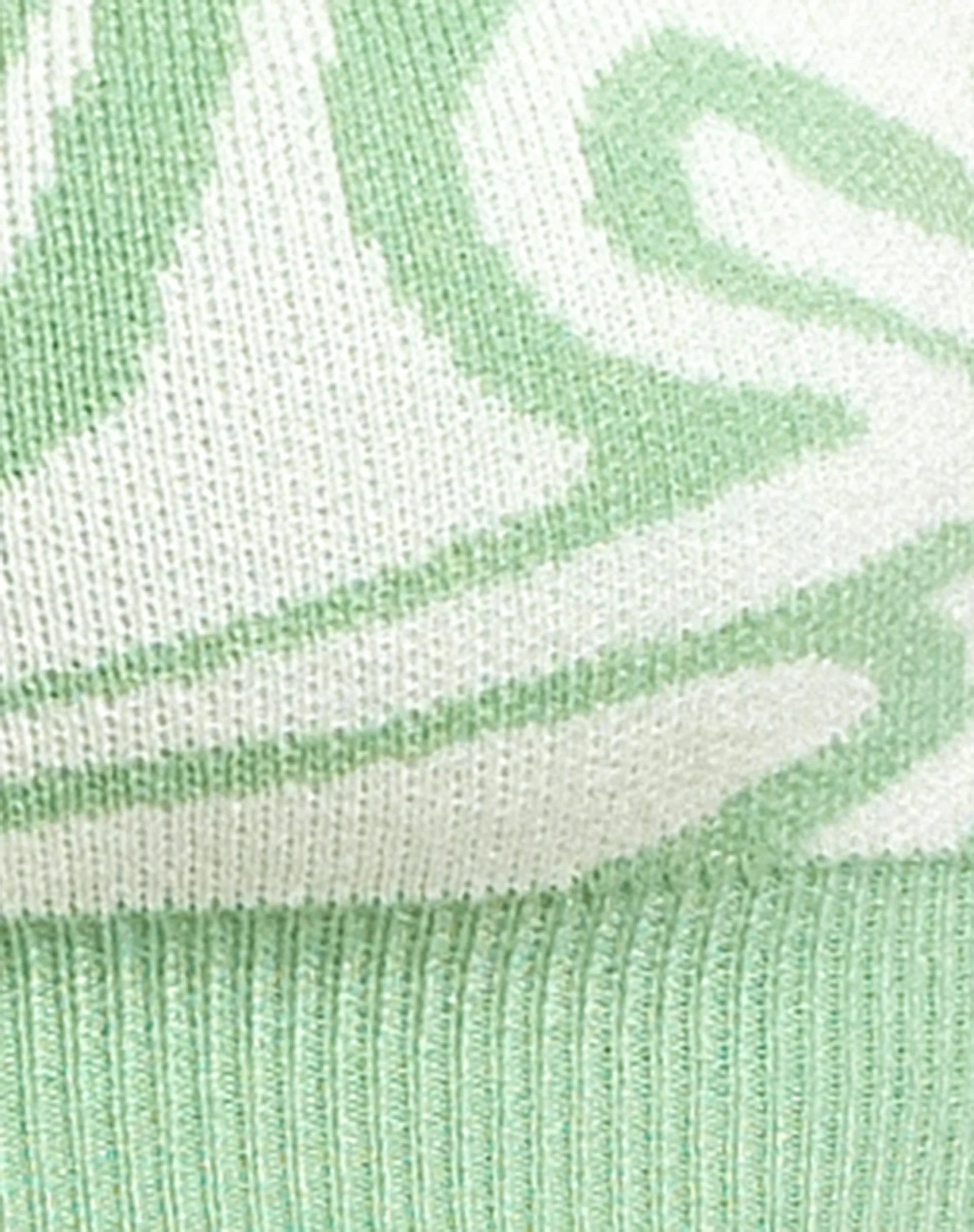 Lian Crop Top in Knit Jagged Swirl Peppermint and Cream - Image 8
