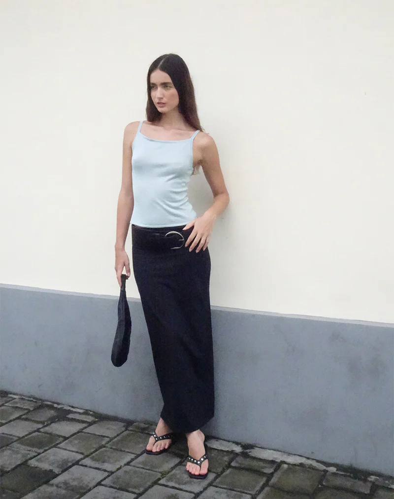 Liana Maxi Skirt in Black - Image 2