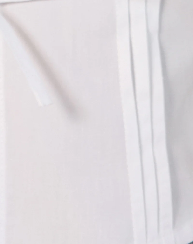 Lias Puff Sleeve Blouse in White - Image 5