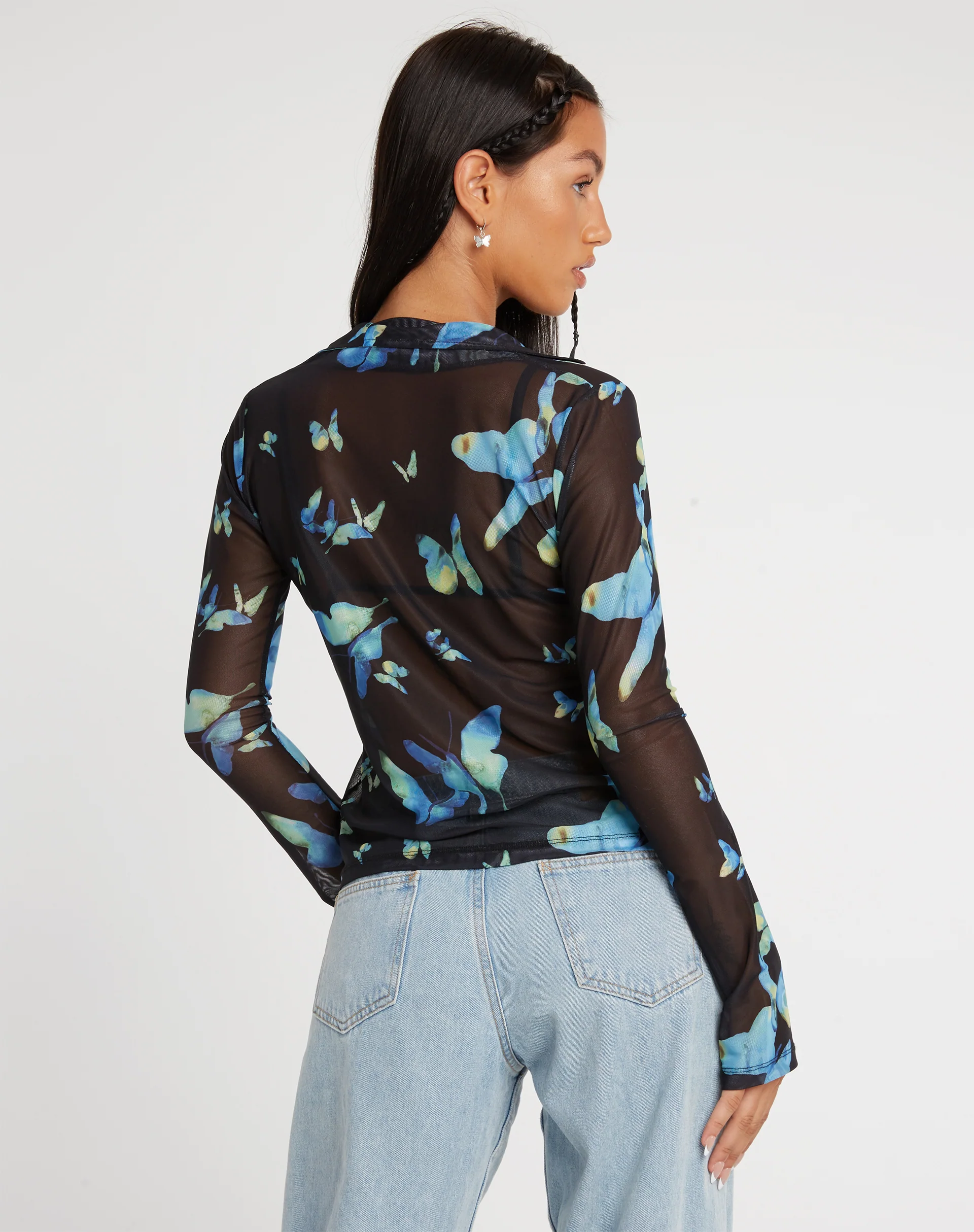 Lica Cardi in Butterfly Watercolour Black - Image 6