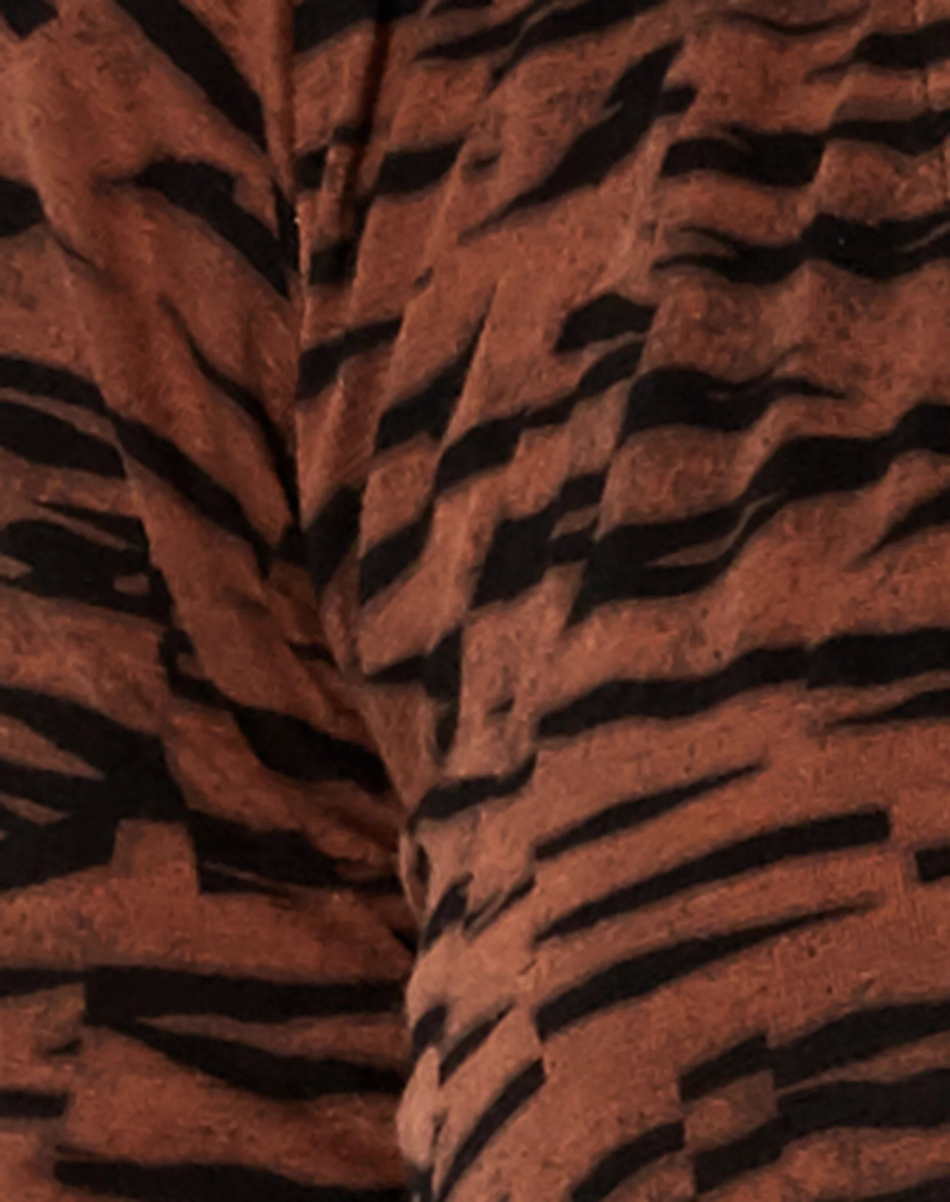 Lieneva Crop Top in Abstract Tiger Brown - Image 7