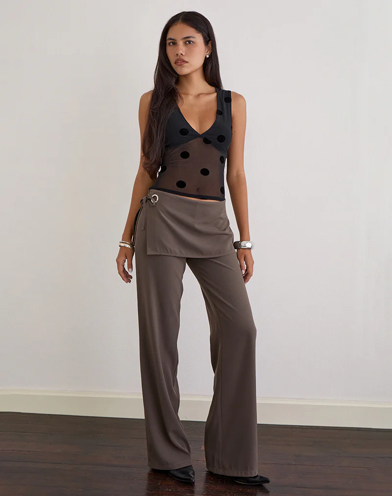 Lihat Top in Big Polka Black - Image 3