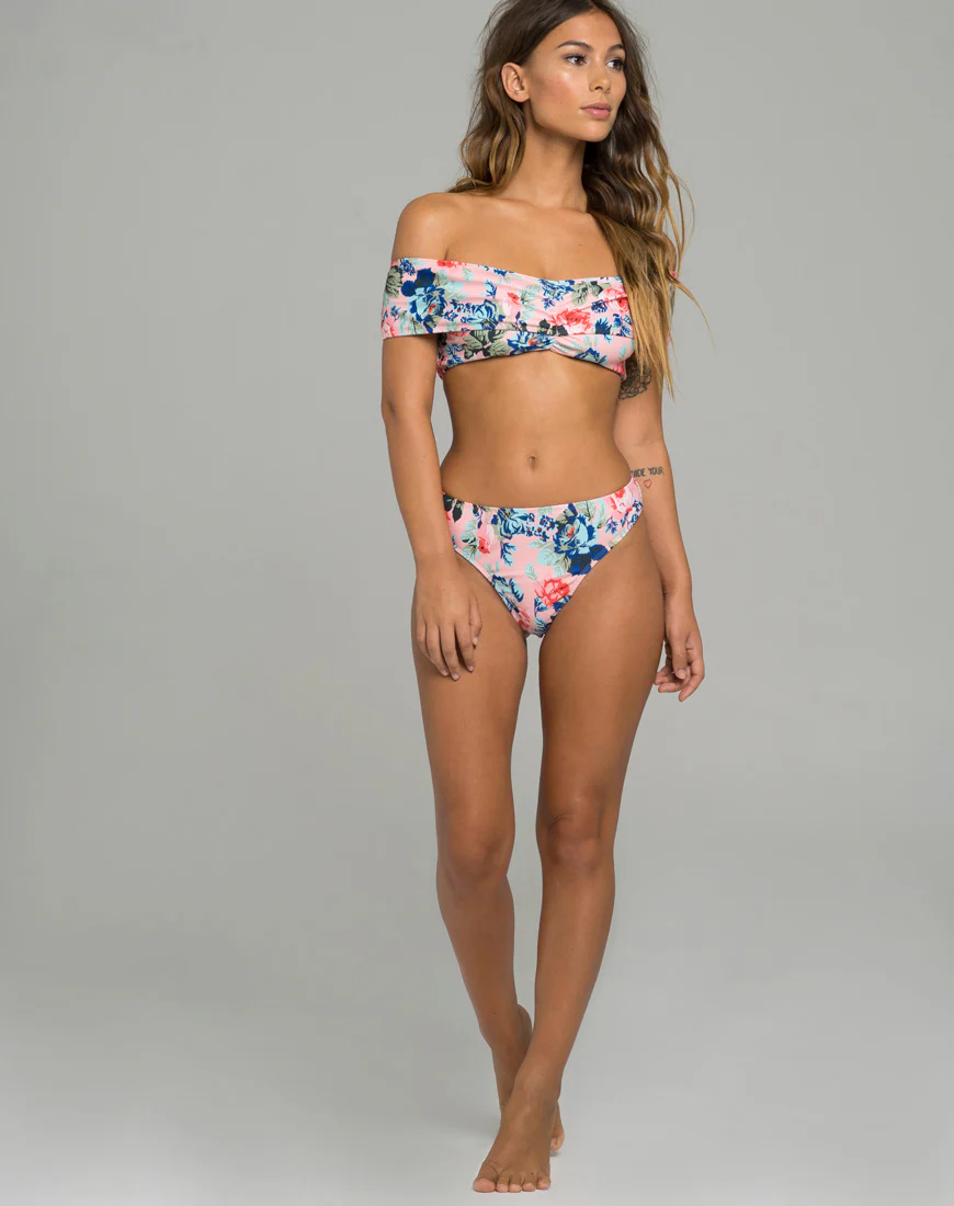 Lila Bikini Top in Rossa Print - Image 3