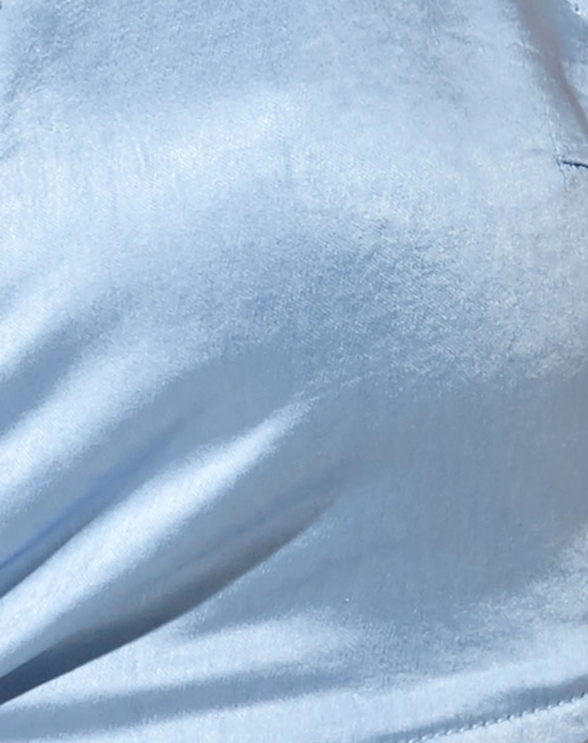 Liliah Crop Top in Satin Daylight Blue - Image 7