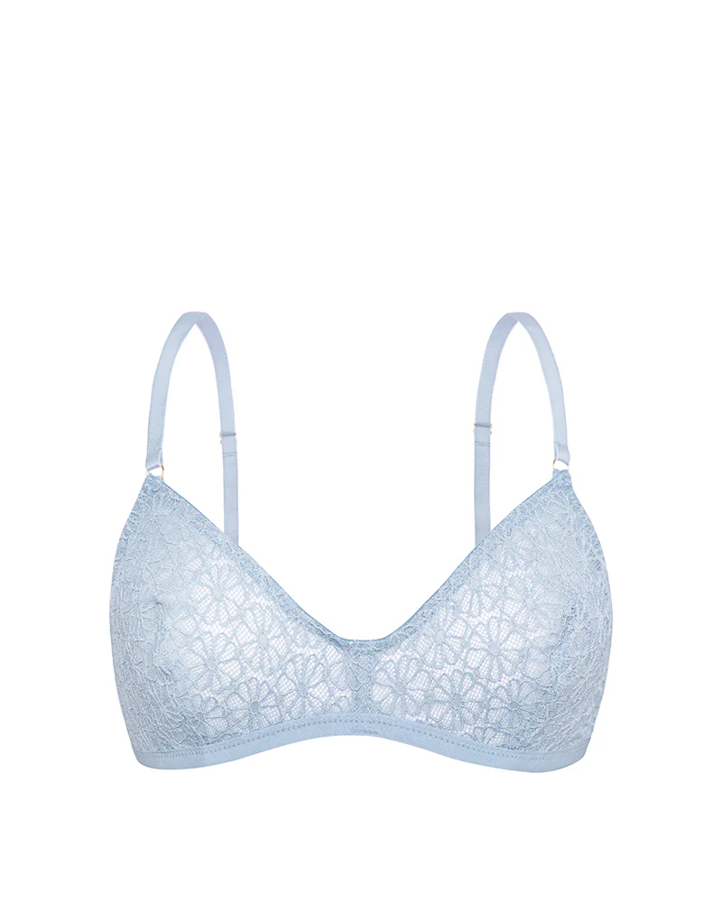 Lindap Bra in Floral Lace Blue - Image 6