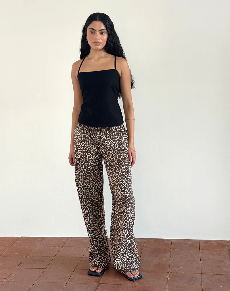 Lirura Trousers in Rar Leopard Sandstorm - Image 2