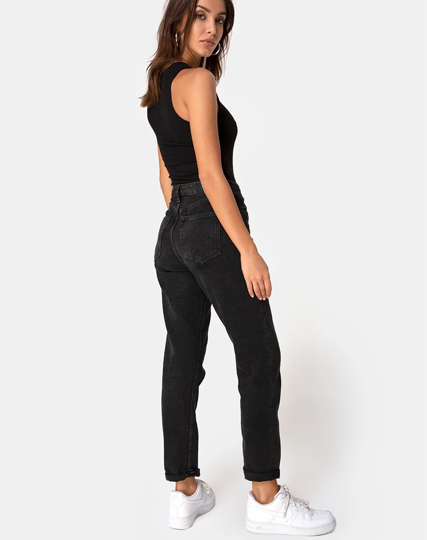 Lisari Bodice in Black Rib - Image 4