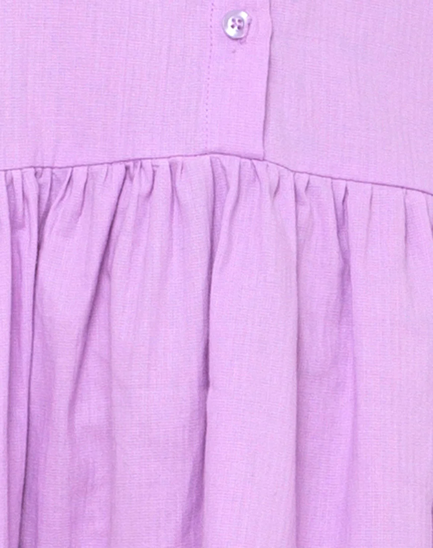 Lista Midi Dress in Lilac - Image 5