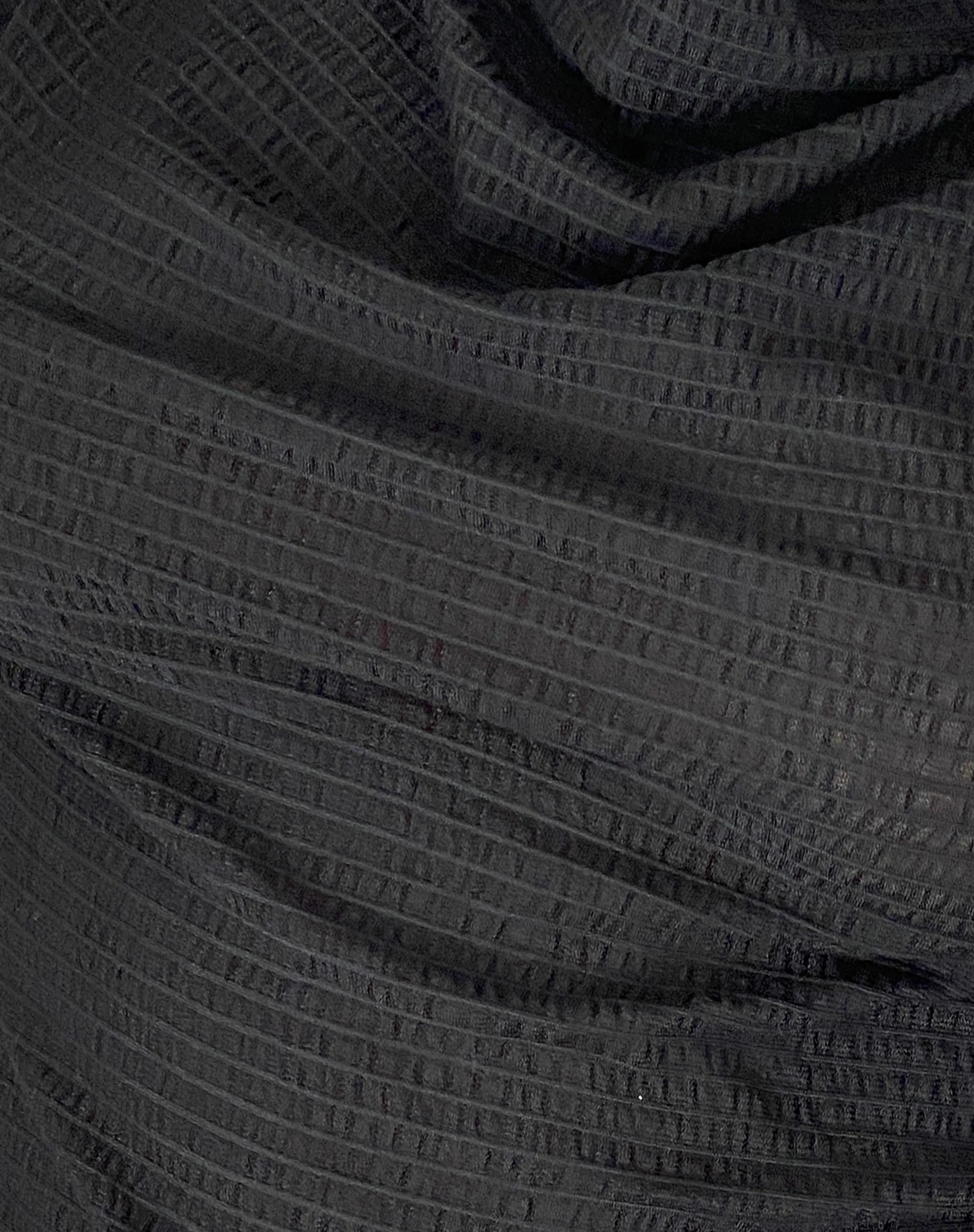Lizette Cowl Open Back Top in Textured Black - Image 6