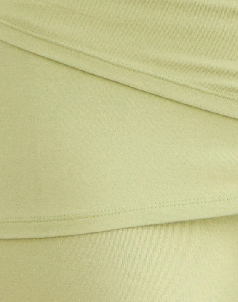 Lolicy Trouser Skirt in Rayon Jersey Pistachio - Image 6