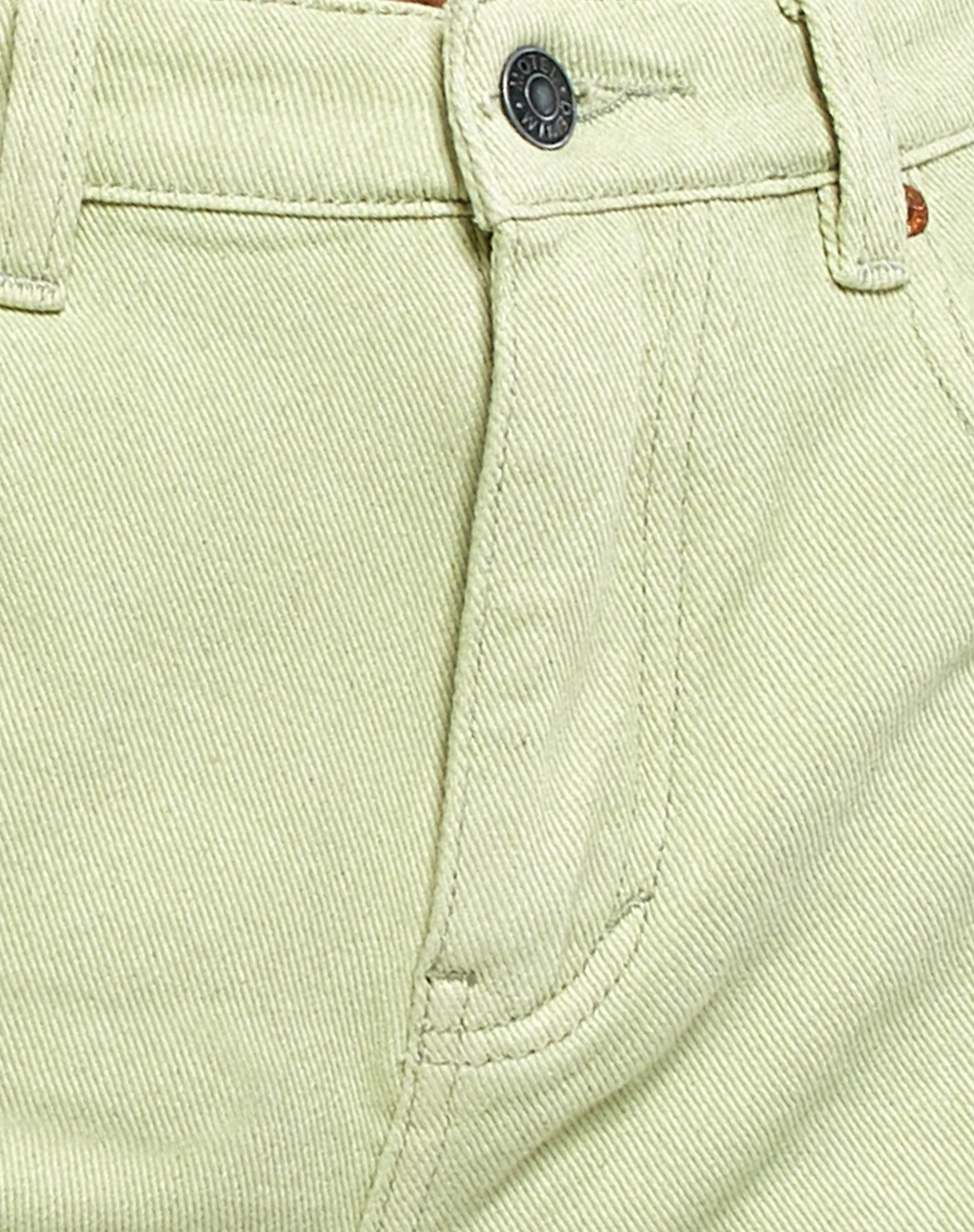 Loose Fit Denim Shorts in Sage - Image 6
