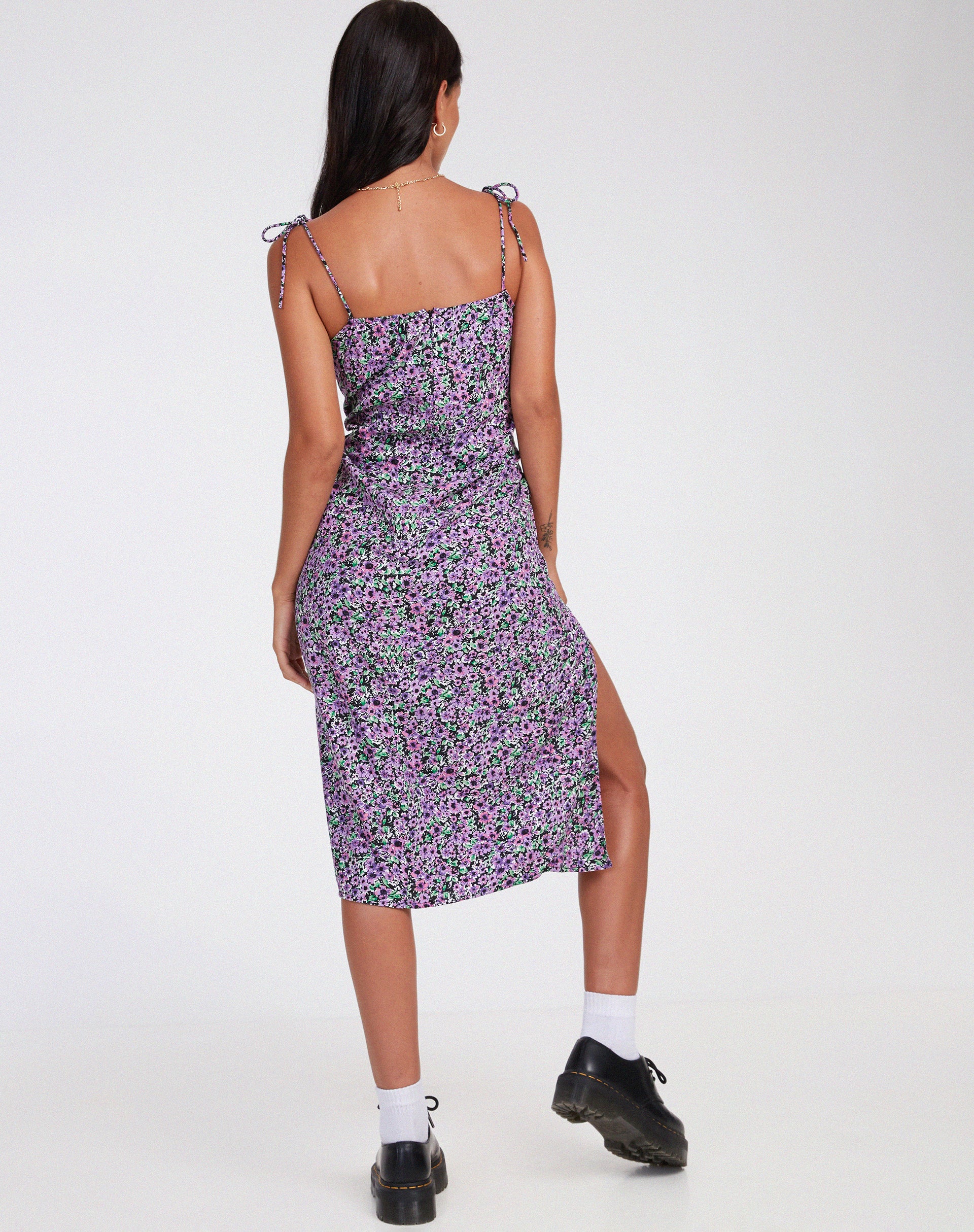 Lotie Midi Dress in Lilac Blossom - Image 2