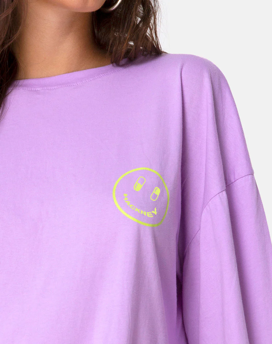 Lotsun Sweatshirt in Purple Yellow Dream Scape - Image 5