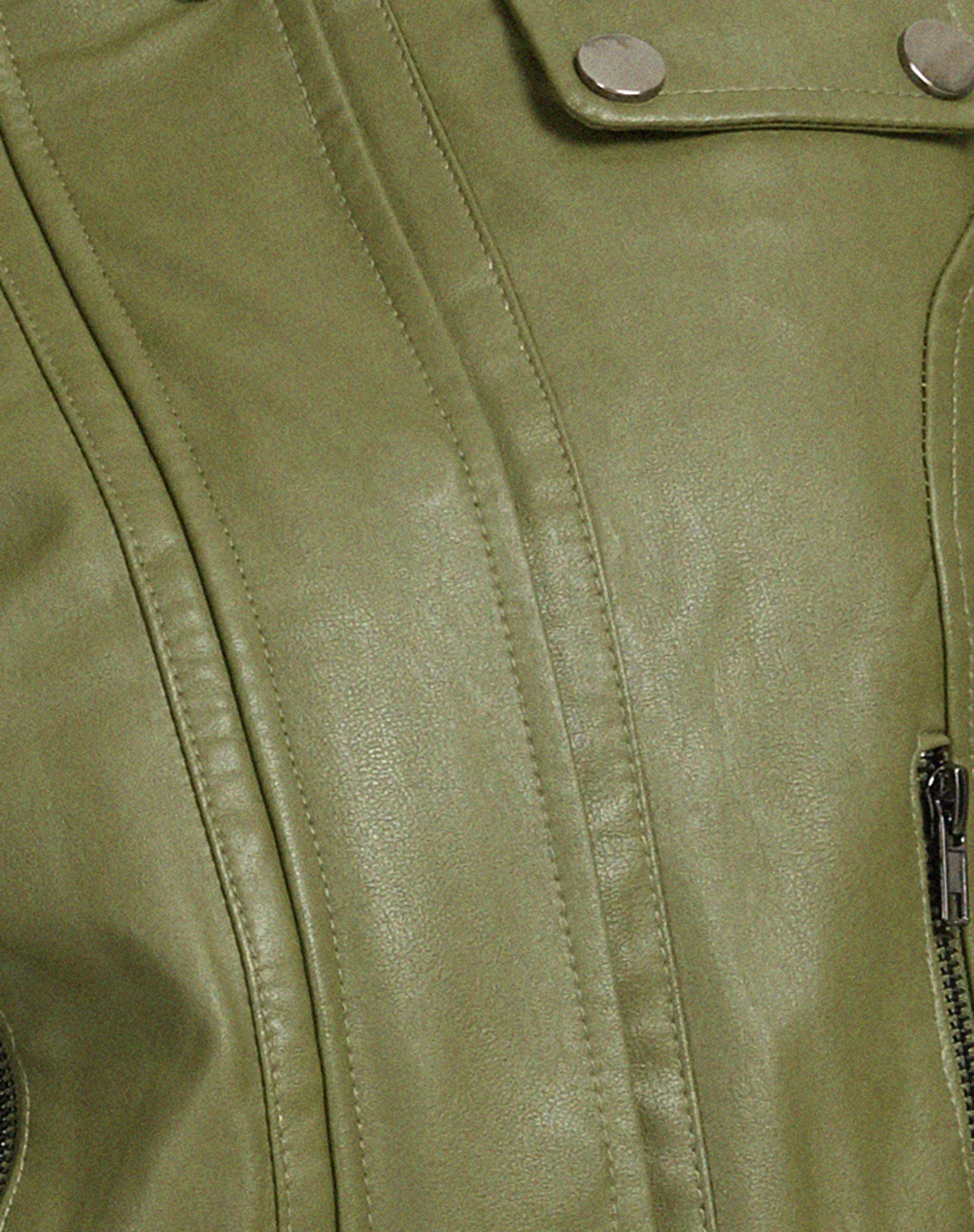 Loviana Jacket in PU Green - Image 6