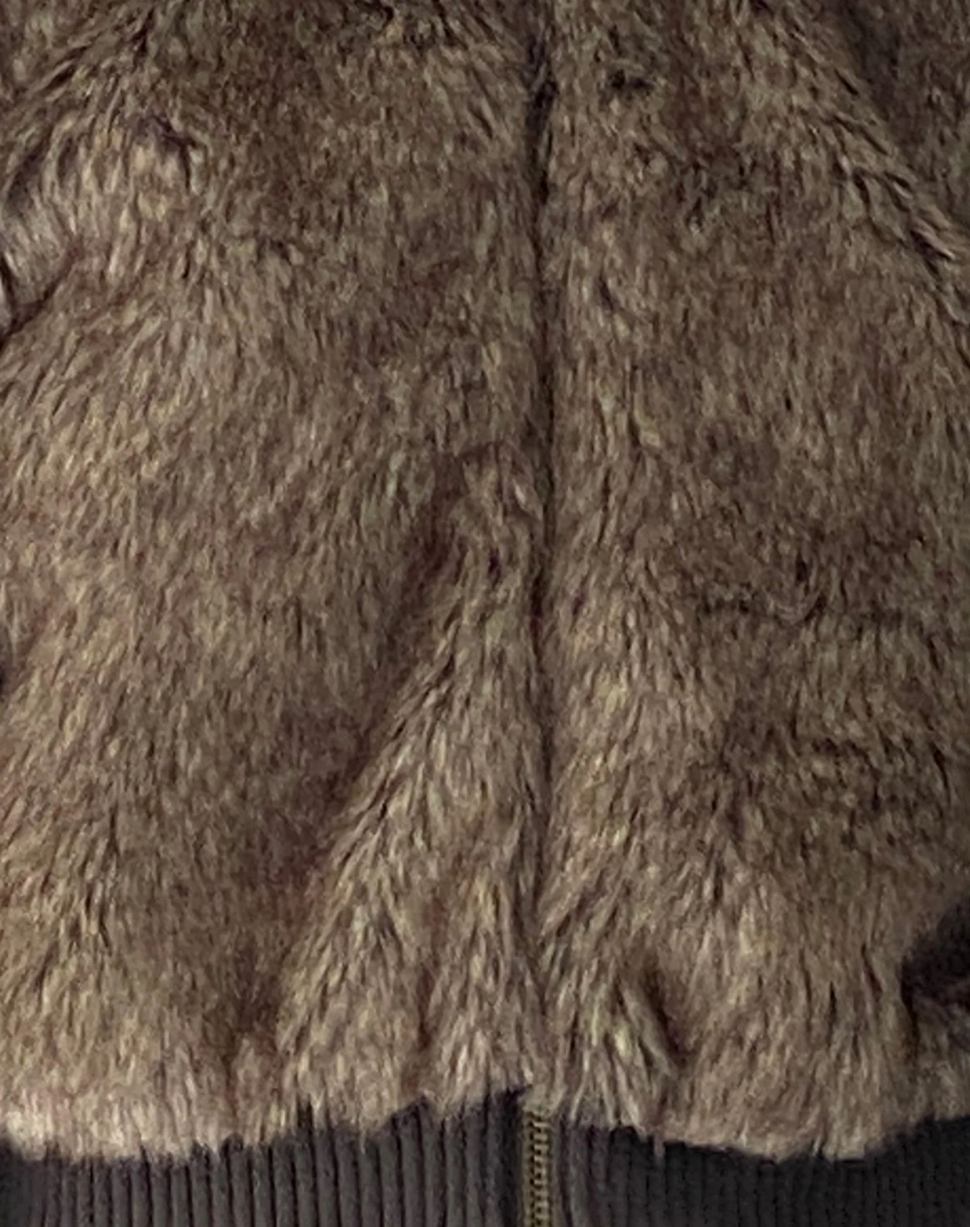 Lovina Jacket in Brown Faux Fur - Image 7