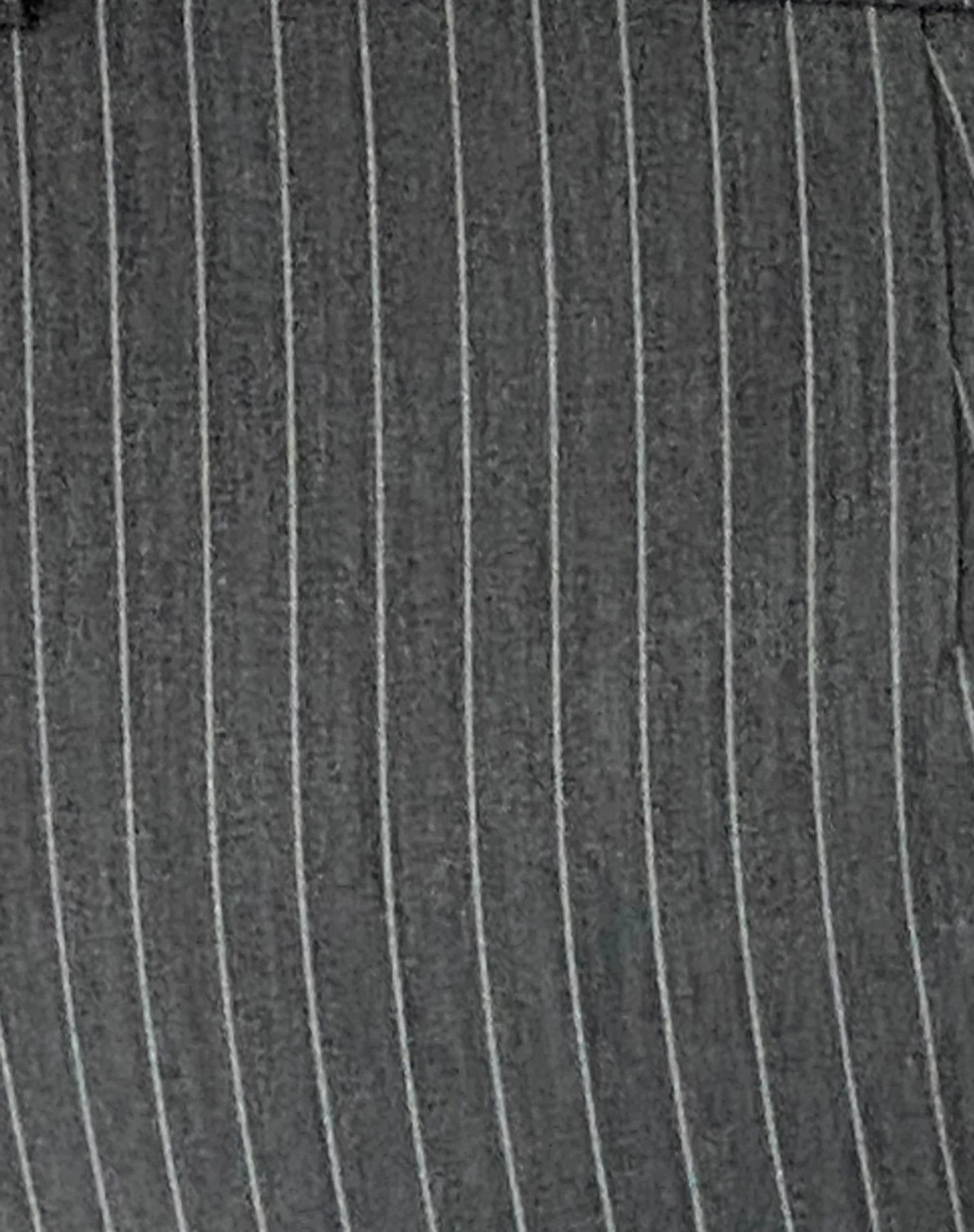 Abba Low Rise Trouser in Pinstripe Grey - Image 5