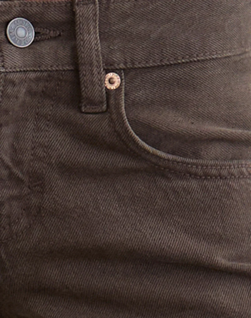 Low Rise Parallel Jeans in Dark Chocolate - Image 8