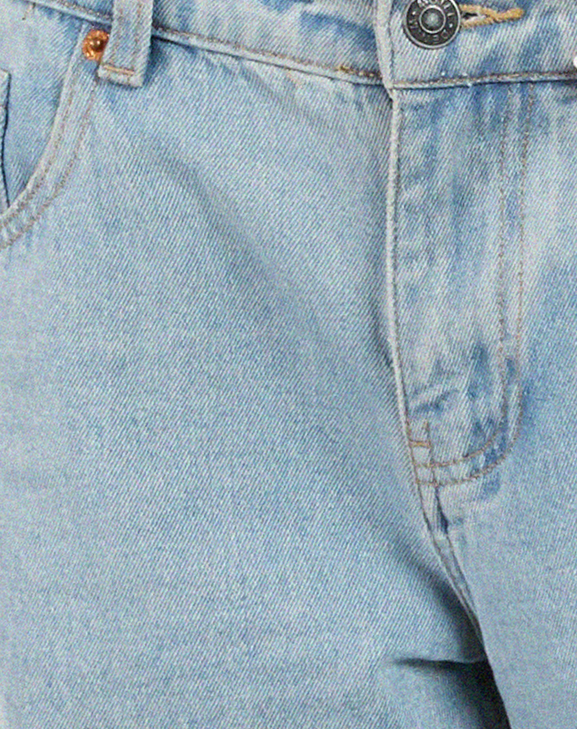 Low Rise Parallel Jeans in Extra Light Wash Blue - Image 6