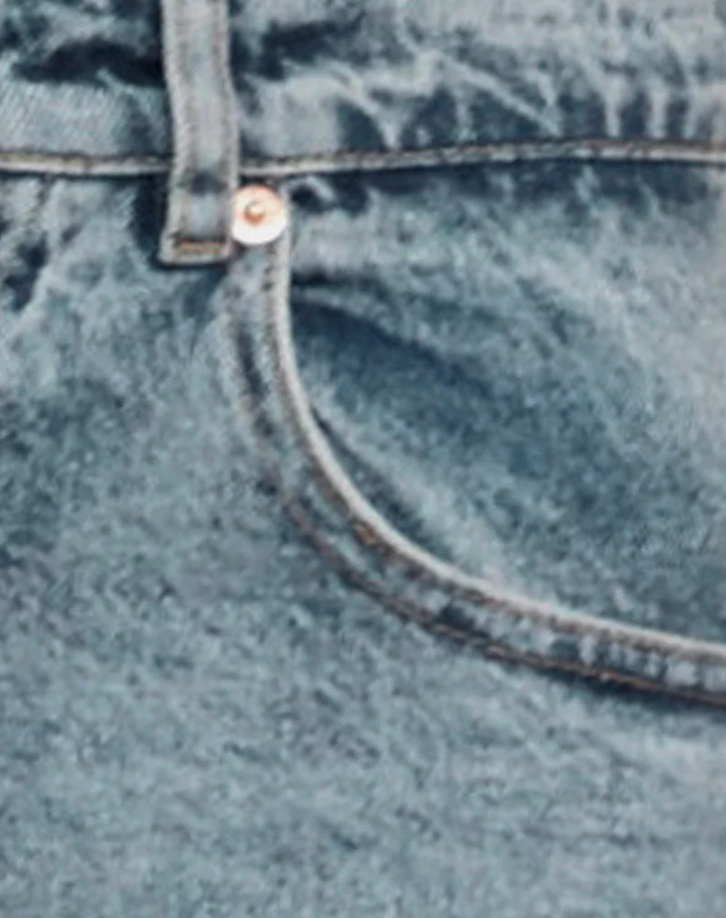 Low Rise Parallel Jeans in Vintage Blue Wash - Image 6