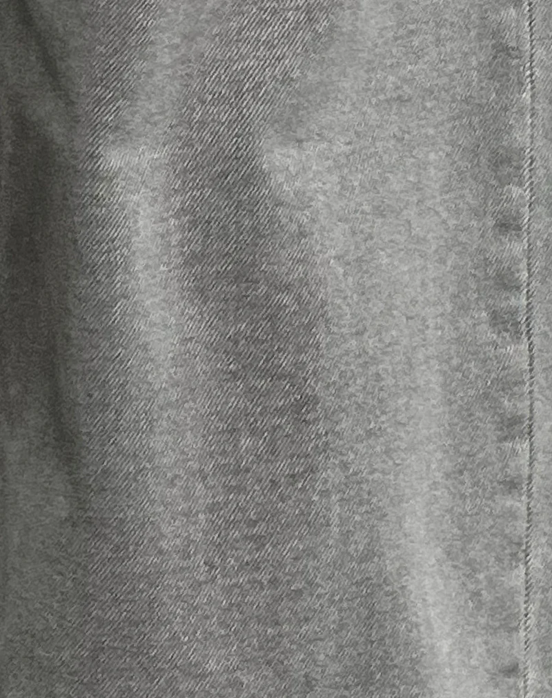 Low Rise Roomy Jeans in Bleach Grey - Image 6