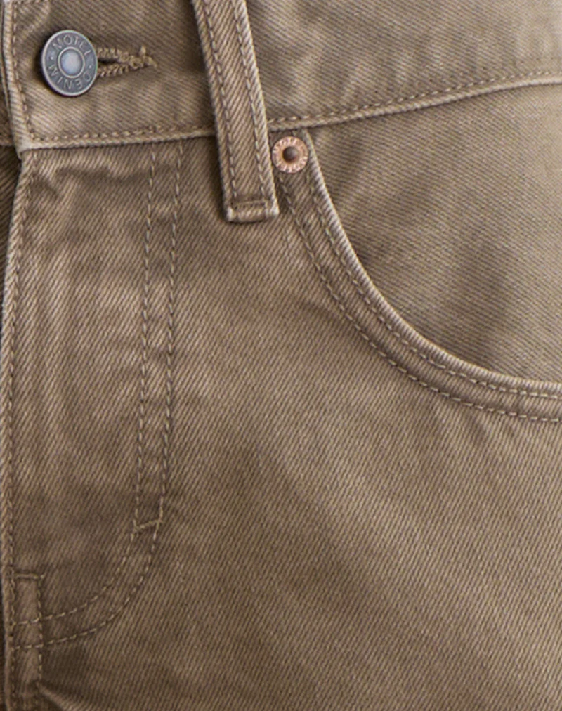Low Rise Roomy Jeans in Bronze - Image 7