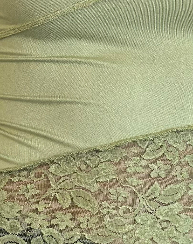 Lucca Long Sleeve Top in Lace Sage - Image 5