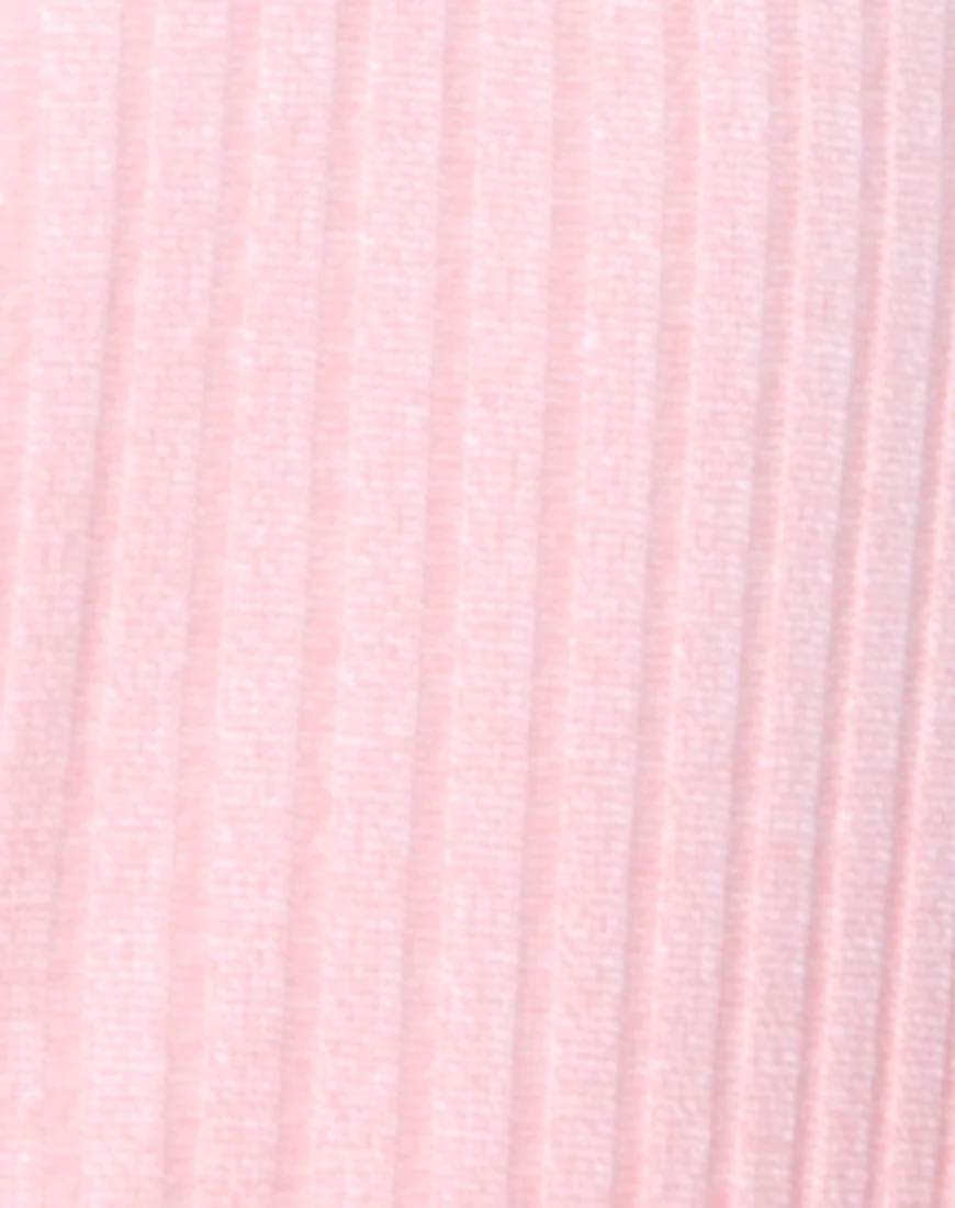 Lucia Bodice in Ribbed Blush - Image 5