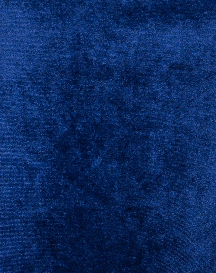 Lucia Bodice in Velvet Navy - Image 5