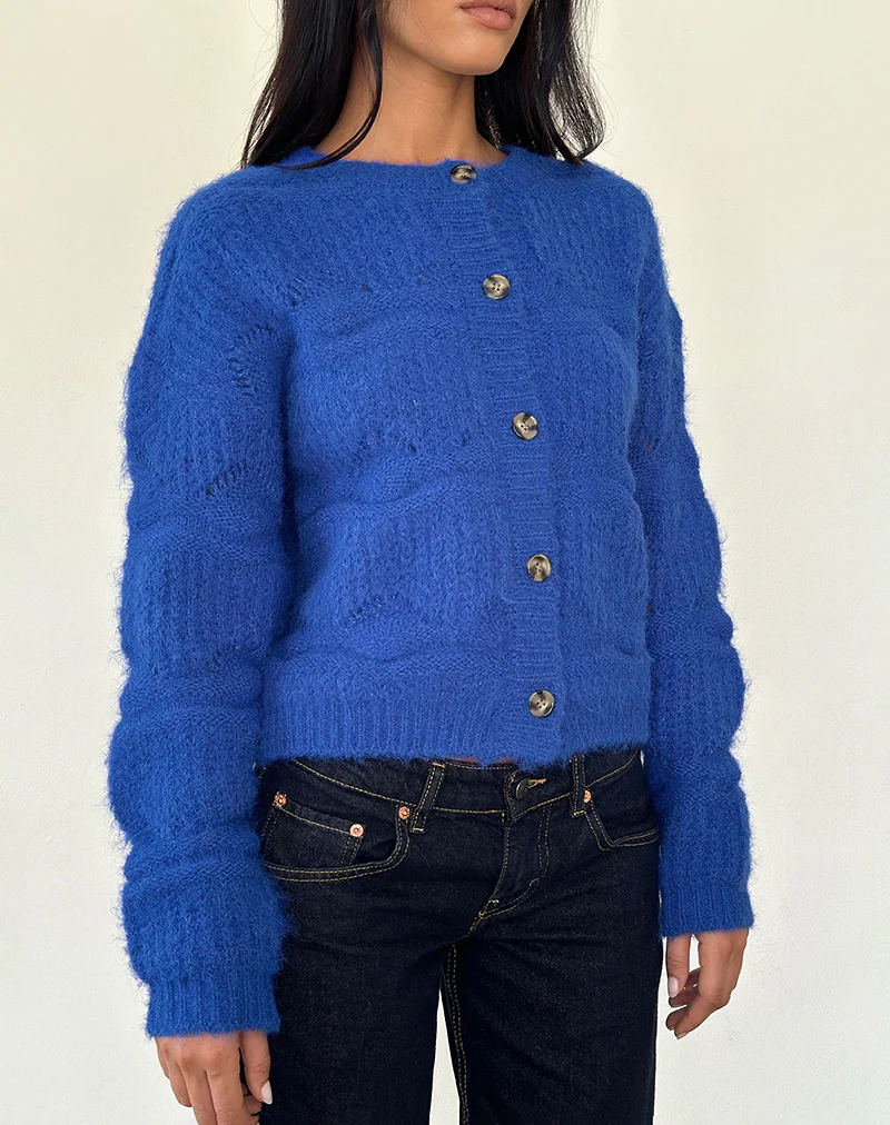 Luciana Cardigan in Cobalt Blue - Image 2