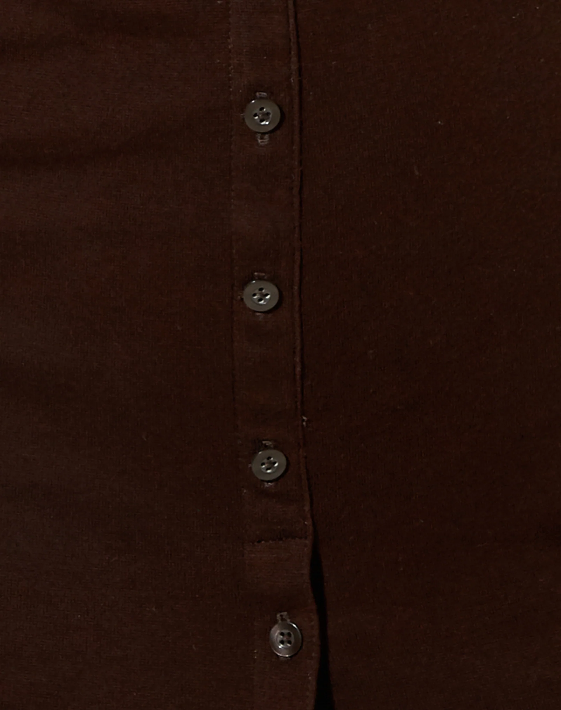 Luiza Mini Dress in Rib Bitter Chocolate - Image 5