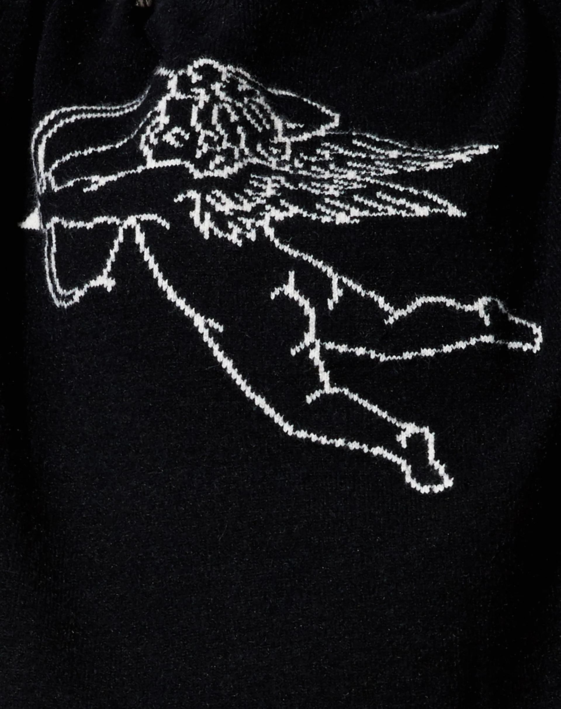 Lulees Jumper in Knit Black Cherub Ivory - Image 7