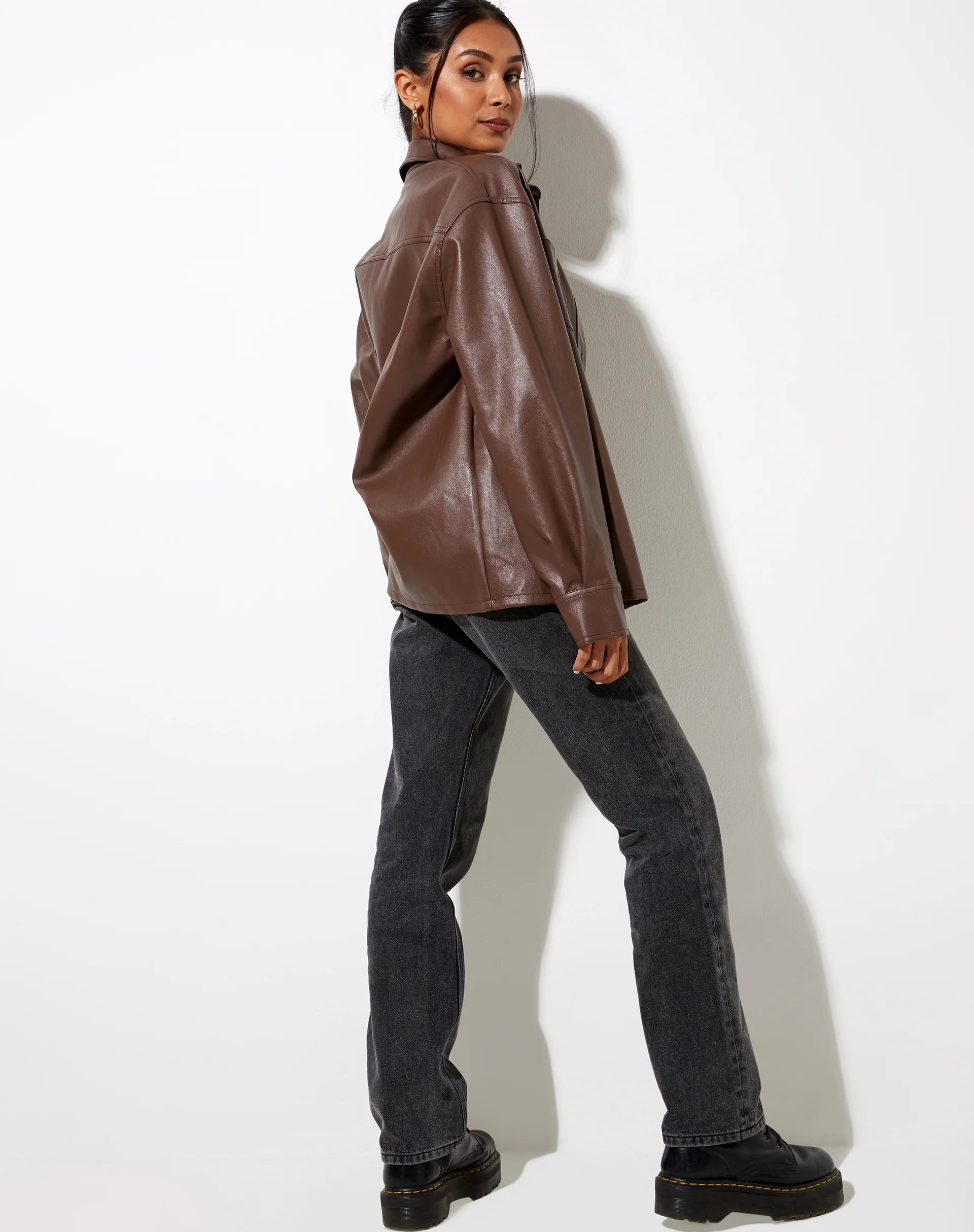 Lumberjack Shirt in Pu Brown - Image 7